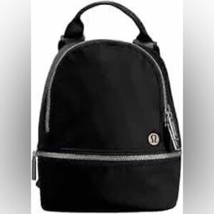Lululemon City Adventurer Backpack black sherpa fleece material functional